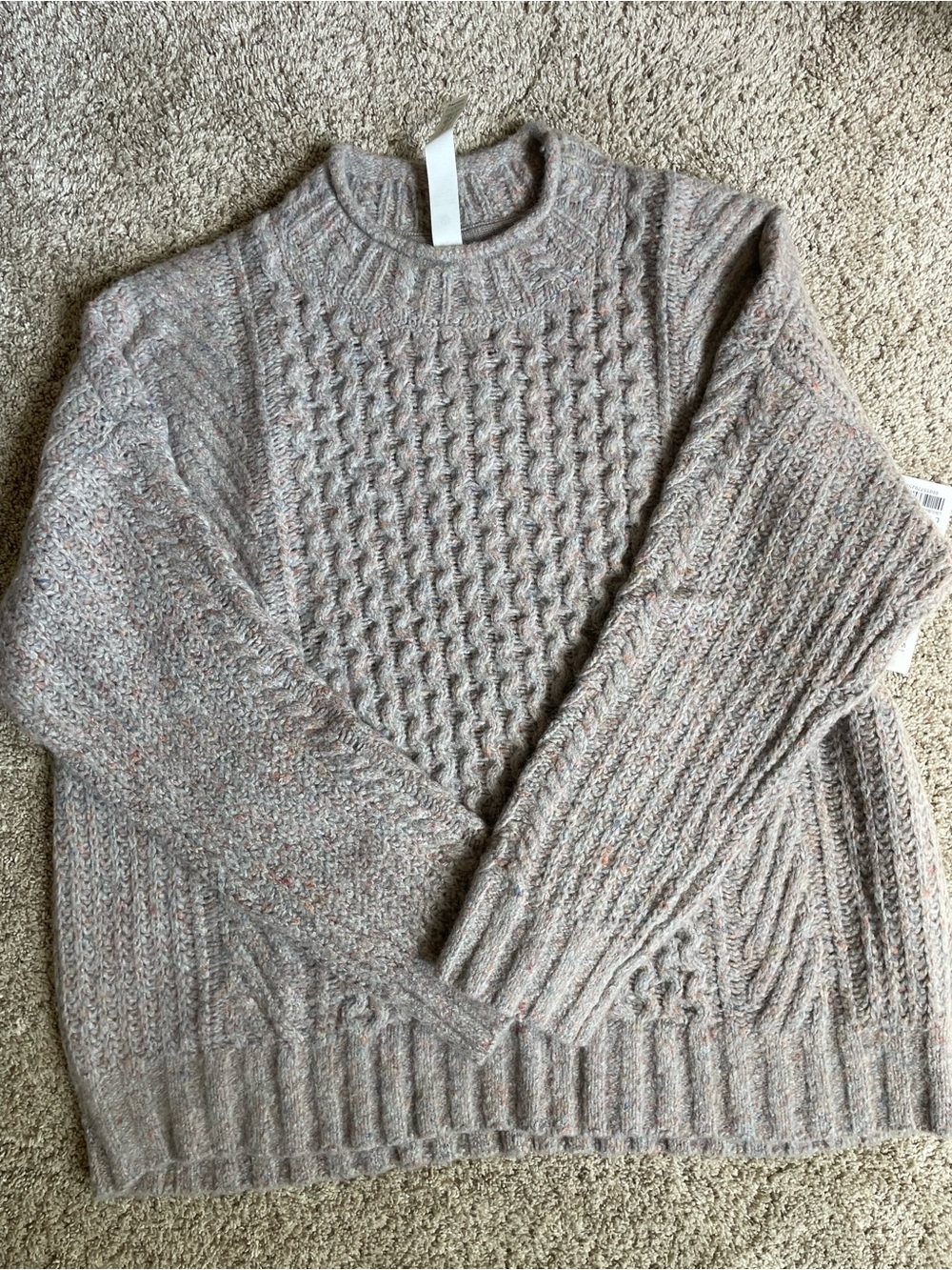 Lululemon Mixed Stitch Crewneck Sweater - Light Taupe